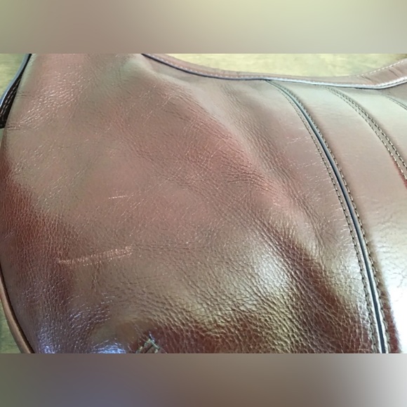 Cole Haan Zip Hobo Dark Aubergine Leather - Aerin B22055 - Picture 11 of 11